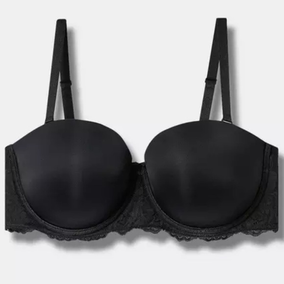 Bombshell Everyday Strap or Strapless Black Lace Details Bra - Picture 2 of 7